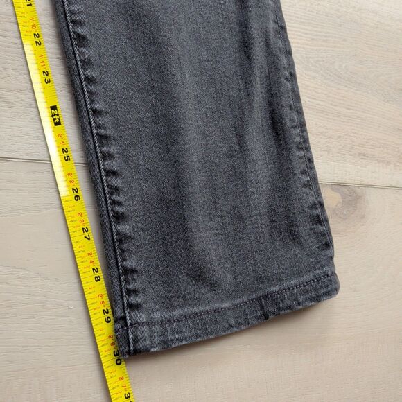 True Religion Jeans Mens 32x30 Rocco Relaxed Skinny Black Charcoal Gray Denim - Picture 9 of 12